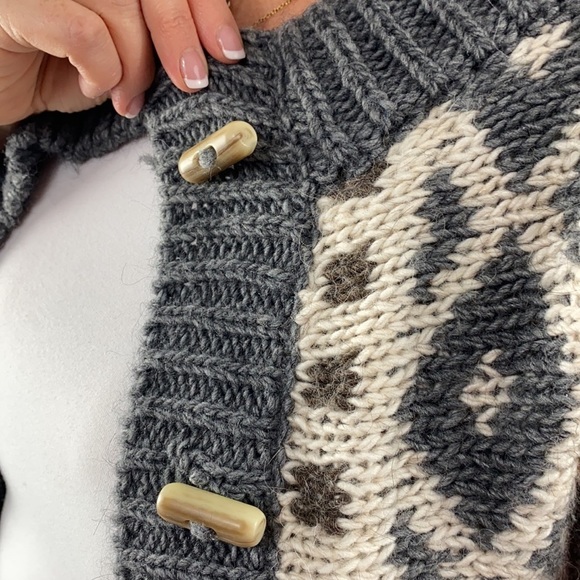 Elsamanda made in Italy alpaca and wool blend fisherman sweater size S - Picture 2 of 5